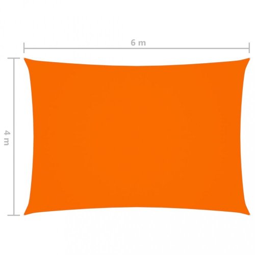 Stínící plachta obdélníková oxfordská látka 4 x 6 m Dekorhome - BAREVNÁ VARIANTA: Oranžová