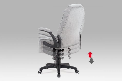 Kancelárska stolička KA-G303 SIL2 sivá / strieborná