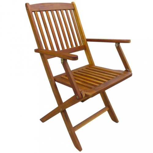 Skládací zahradní židle 8 ks akáciové dřevo Dekorhome