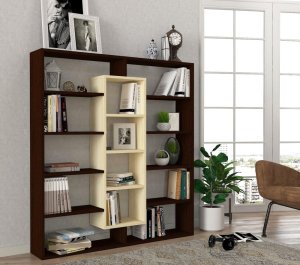 Knižnica Ample - Birch, Wenge