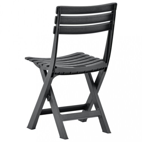 Skládací zahradní židle 2ks plast Dekorhome - BAREVNÁ VARIANTA: Bílá