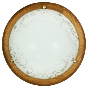 Stropná lampa Herba 30 štandardné drevo 1x60 E27 dub