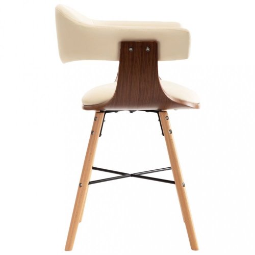 Jedálenská stolička 2 ks ohýbané drevo / umelá koža Dekorhome - BAREVNÁ VARIANTA: Čierna / svetlohnedá