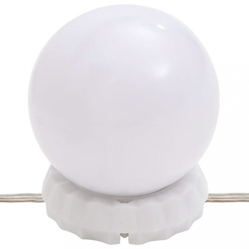Toaletní stolek s LED osvětlením Dekorhome - BAREVNÁ VARIANTA: Bílá