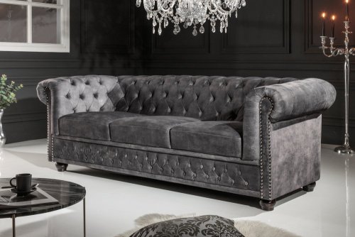 Chesterfield pohovka 3-místná MIDAS Dekorhome