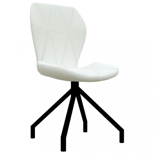 Jídelní židle 2 ks umělá kůže Dekorhome - BAREVNÁ VARIANTA: Bílá