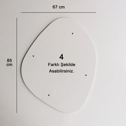 Zrkadlo Soho Ayna 85x67 cm