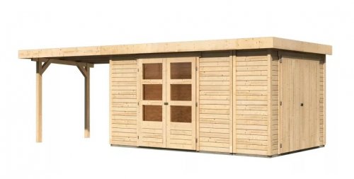 Dřevěný zahradní domek RETOLA 6 Dekorhome - ŠÍŘKA: 377 cm