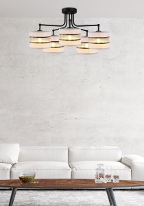 Stropné svietidlo biele/chrómové 5xE27 Andy