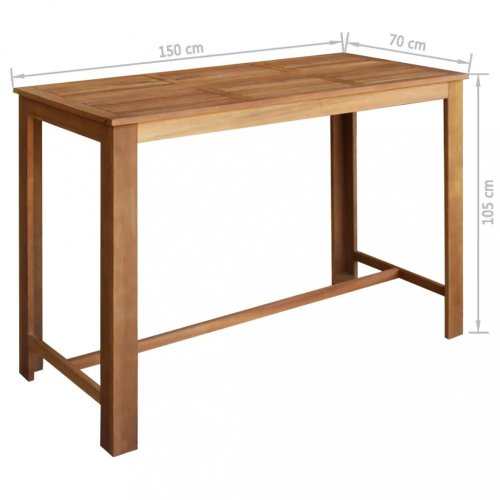 Barový stůl hnědá Dekorhome - ROZMĚR: 120x60 cm