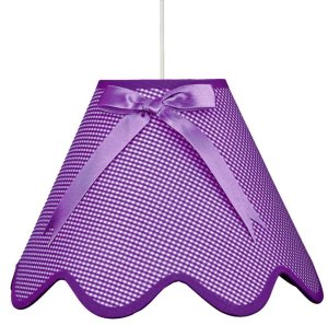 Fialová závěsná stropní lampa Lola e27