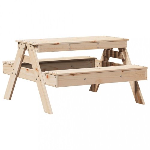 Piknikový stůl pro děti 88 x 97 x 52 cm masivní borové dřevo