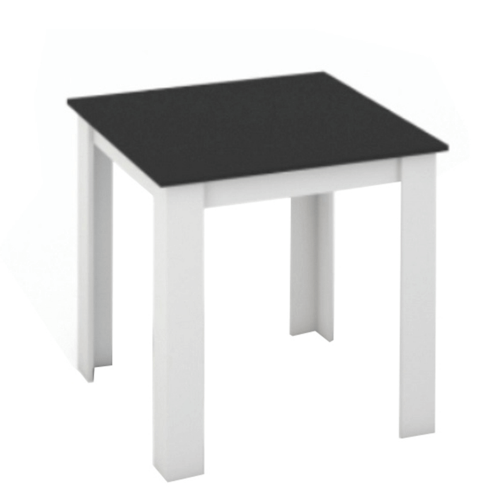 Jedálenský stôl 80x80 KRAZ - BAREVNÁ VARIANTA: Čierna / biela