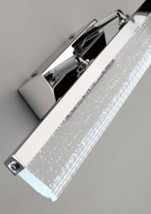 Nástěnná koupelnová lampa chromová LED 10W 4000K nastavitelná