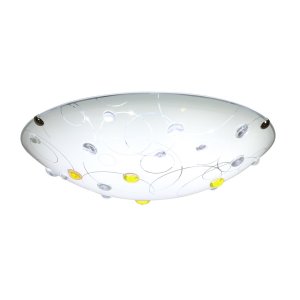 Stropné svietidlo Floki Plafond 30 1x60W E27 jantárové