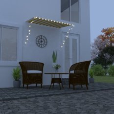 Zatahovací markýza s LED světlem 250x150 cm Dekorhome