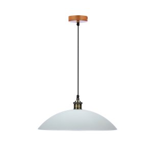 Závesná lampa Dexter 2, medená, 1x60W, tienidlo E27, biela