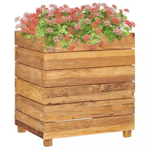 Zahradní truhlík teakové dřevo Dekorhome - ROZMĚR: 150x40x38 cm