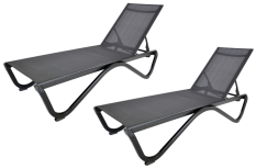 Polohovacie záhradné ležadlo 2 ks ZWL515