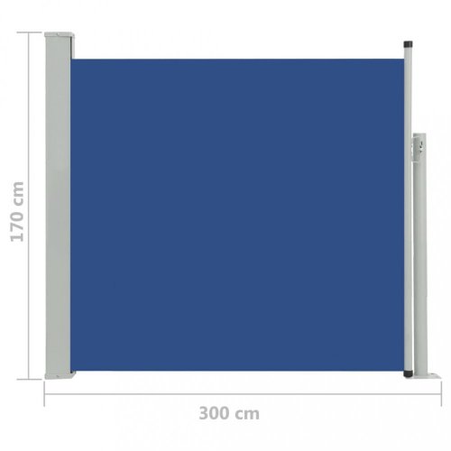 Zatahovací boční markýza 170x300 cm Dekorhome - BAREVNÁ VARIANTA: Modrá