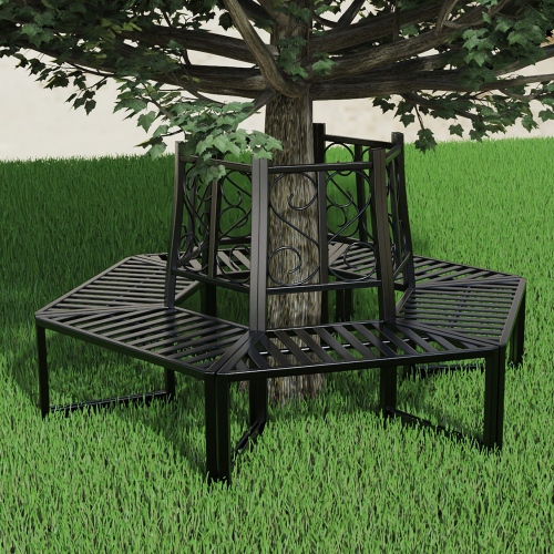 Kruhová lavička okolo stromu ARIA