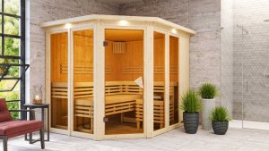 Interiérová fínska sauna AINUR Dekorhome