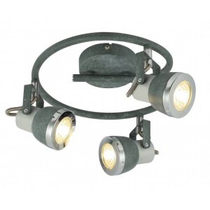 Závesná lampa sivá špirála 3xGU10 50W Sabinyo Globo