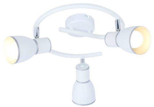 Stropné svietidlo biele/chrómové špirálové 3xE14 Fido