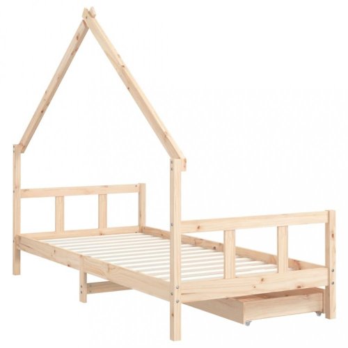 Dětská domečková postel se šuplíky Dekorhome - ROZMĚR LŮŽKA: 80 x 160 cm