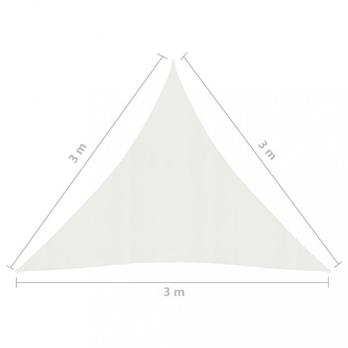 Stínící plachta trojúhelníková HDPE 3 x 3 x 3 m Dekorhome - BAREVNÁ VARIANTA: Béžová