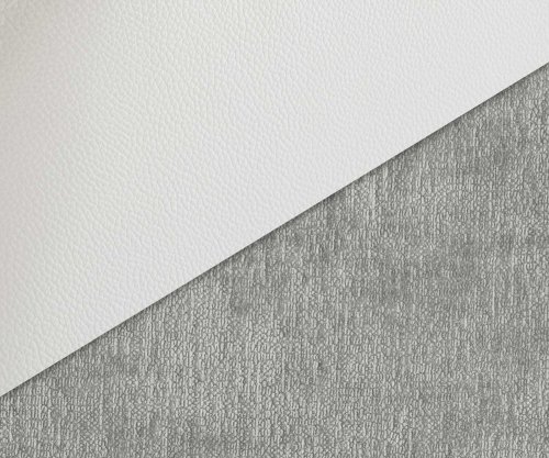 Jedálenská stolička Zoa-Flex mix materiálov pravá koža biela