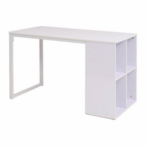 Psací stůl s regálem 120x60 cm Dekorhome - BAREVNÁ VARIANTA: Bílá / dub