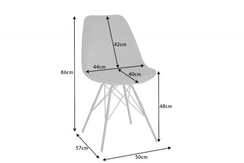 Jedálenská stolička 4 ks IKAROS Dekorhome