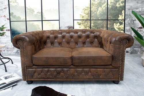 Chesterfield pohovka 2-místná MIDAS Dekorhome