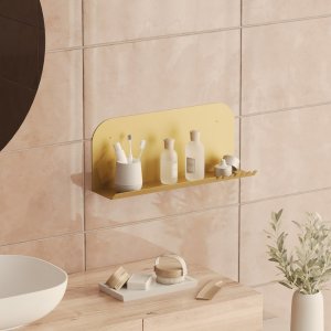 Nástenná polica Long Pouch - Gold