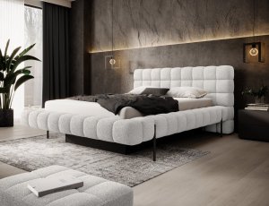 Purpurová posteľ + kovový rám/liquid/nádoba 140x200