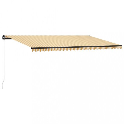 Ručně zatahovací markýza s LED světlem 350x250 cm Dekorhome