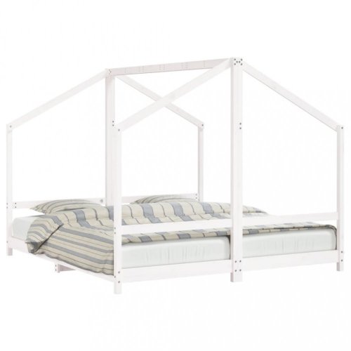 Dvojitá detská domčeková posteľ Dekorhome - ROZMER LÔŽKA: 90 x 200 cm