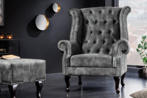 Chesterfield křeslo MIDAS Dekorhome