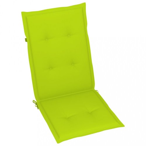 Zahradní židle 2 ks teak / látka Dekorhome
