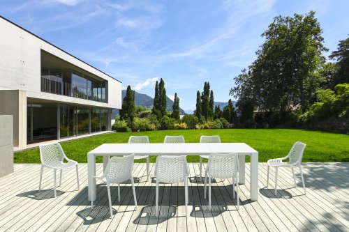 Rozkladací záhradný stôl 260+40 cm