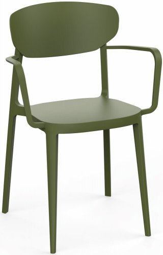 Jedálenská stolička MARE ARMCHAIR - BAREVNÁ VARIANTA: Zelená