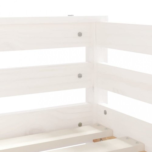 Dětská postel se zásuvkami bílá 70x140 cm masivní borové dřevo