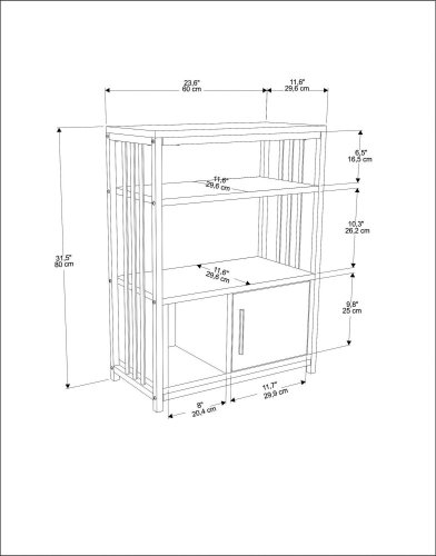 Knihovna Letos - White, Gold