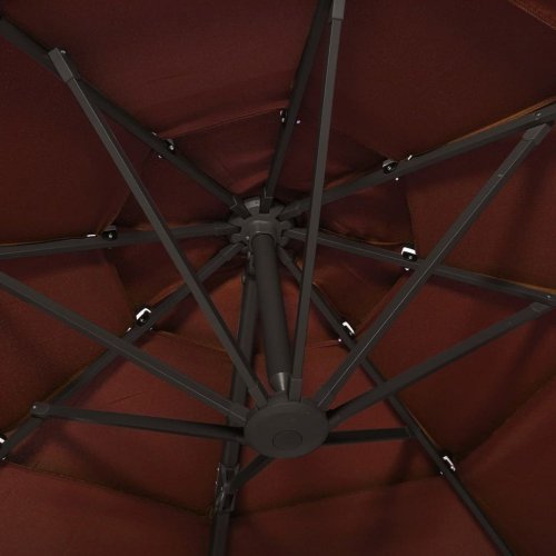 Zahradní slunečník  300 x 300 cm látka / kov Dekorhome