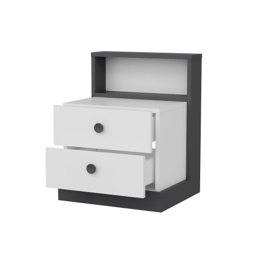 Nočný stolík Life - White, Anthracite