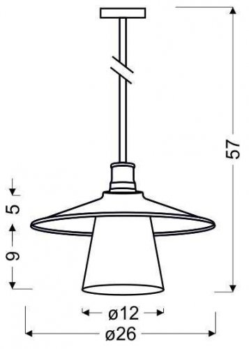 Závěsná lampa LOFT