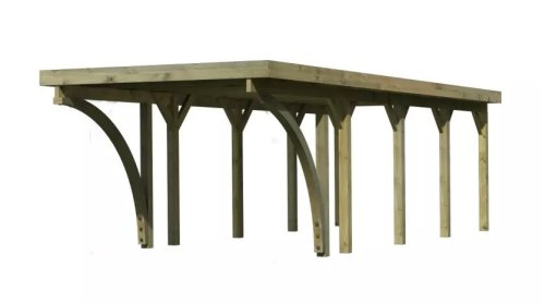 Dřevěný přístřešek / carport CLASSIC 3C Dekorhome