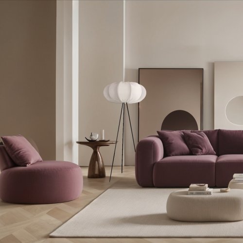 Stojacia lampa CAFEE’ s krémovým tienidlom latte 52 cm – škandinávsky štýl, stojaca lampa E27