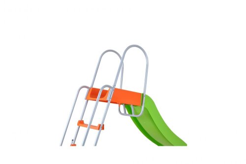 Šmýkačka s rebríkom 310 cm GH102226 zelená / oranžová